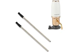 2 paquetes de tubos telescópicos de repuesto (longitud 185-282 mm) para aireador y vertedor de vino eléctrico WIWONEY (solo tubos de repuesto, aireador no incluido)