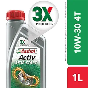 Castrol Activ Stop-Start 4T 10W-30 Engine Oil for Bikes (1L)