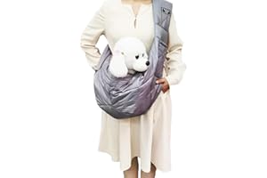 CYBERNOVA Bolso de Transporte para Perros y Gatos pequeños de 1-7,5 kg, cálido y a Prueba de Viento con Bolsillo, Bolsa de Transporte para Perros, Gatos y Cachorros para el frío Invierno (Gris)