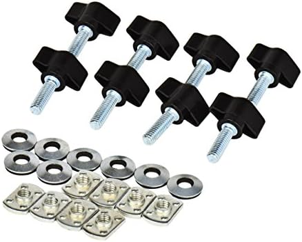 FuTaiKang Set of 8 Thumb Screw M8 Bolt 25mm Bolts and Nuts Hard Top Quick Removal Change Nuts Kit