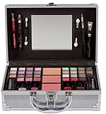maletin maquillaje profesional completo Contiene 24 sombras de ojos, 1 colorete, 6 brillos labiales, 2 polvos compactos, 2 pintalabios, 1 lápiz de ojos, 1 perfilador de labios y 4 esmaltes de uñas