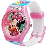 Unbekannt Kinderuhr / Armbanduhr - Disney - Minnie Mouse - inkl. Name - Analog - Quarz / Analogarmbanduhr - Lernuhr - hochwertige Uhr / Kinderarmbanduhr - Analoguhr - K..