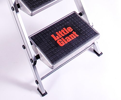 Little Giant Strapazierfähige Sicherheitstrittleiter – Hergestellt In Den USA. – Starke Kompakte Konstruktion für den Industriellen Gebrauch. – Platzsparende Trittleiter Beansprucht Nur 127 mm Platz. 3 Stufen - 5
