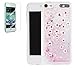 Produktbild Apple iPod Touch 5/6(5G/6G) Hülle mit Panzerglas,ISENPENK Ultra Slim Silikon Soft TPU Crystal Clear Paillette Bling Bling Case,Glitzer Wasserdicht Shockproof Anti Slip Stoßfest Protection Durchsichtig Handyhülle Bumper Thin Silicon Tasche für Apple iPod Touch 5/6(5G/6G)[rosa herz]+Panzerglas/Schutzfolie/Displayschutzfolie