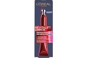 L'OREAL PARIS L'Oréal Paris Soin des yeux anti-âge triple puissance pour femmes : pour les rides atténuées, les poches sous les yeux, la peau plus ferme avec pro-rétinol, vitamine C et acide hyaluronique, laser