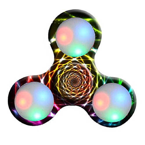 Erwachsene Spielzeug LED Licht Fidget Hand Spinner Fidget Spielzeug Finger Ball für Autismus Suffer Langeweile Stress Reducer Spielzeug (H)