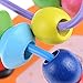 Seguryy 1pc Mini Bead Colorful Wooden Educational Toys Children Kids Gift Wooden Bead Toys for 1 years