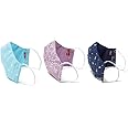 Levi's Re-Usable Bandana Print Face Mask (Pack of 3), Dress Blues/Orchid Bloom/Blue Topaz, 3 Count (Pack of 1) S