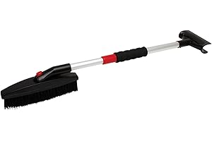 PA APA 89046 Ice Scraper with Snow Brush Deluxe, black