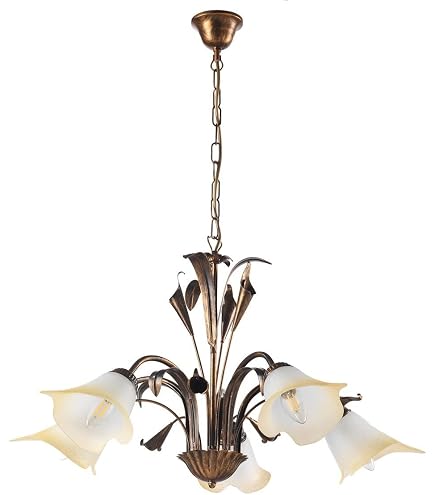 ONLI - Lampe de table Marilena en métal blanc épaillé argenté. Abat-jour en verre blanc Fabriqué à la main en Italie. 29 x 35 cm