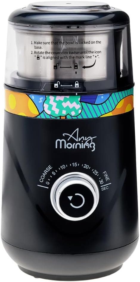 Any Morning SH21638B Elektrikli Ayarlanabilir Kahve Değirmeni, Baharat Öğütücü