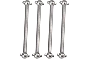 CFTGIW Riebswelle Hinten 1:14 Rc Rc Accessoire Métal Rcriebswelle 1/10 4 Pièces Rc Accessoire Métal Chien Os Arbre d'entraînement pour Wltoys 1/18 Rc Pièces de Voiture