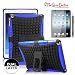 Produktbild TCD for iPad Air 1 [iPad 5] Hybrid Grenade Armor Series w/ Kickstand [BLUE] Multiple Layers [Soft Silicone & Hard TPU Plastic] 2 in 1 Design High Impact Protection & Kickstand [FREE STYLUS PEN]