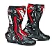 Produktbild Sidi ST Motorbike Motorcycle Sports On Road Racing Boots, Black/ Red - Red - EC 43
