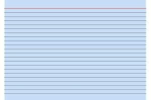 Brunnen - Tarjetas (100 unidades, A5 horizontal, 180 g/m², con rayas), color azul