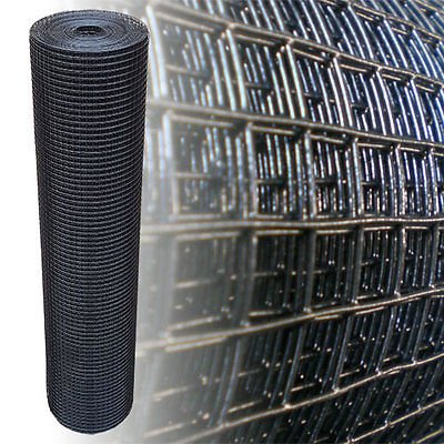 Volierendraht 25m x 1m 19x19mm schwarz Drahtgitter 4Eck Maschendraht Drahtzaun