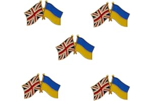 INSTITIZER 5PCs The UK Flag Themed Lapel Pin Patriotic Military Badges Men Boys Brooch DIY Craft Women Men Gift Hat Backpack Coats Decoration Accessories