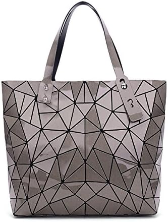 GXYLLDSdjb Geometry Lingge Irregular Triangle Fold Bale Women's Handbags Shoulder Bags Ladies Purses Messenge Bags Briefcases Girls Daily Bag 34*7*32cm,Brown-OneSize