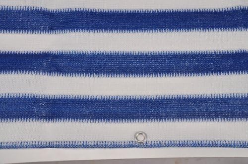 Balcony Screen 600 x 75 cm, Blue/White Canopy Balcony Privacy Protection Privacy