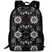Produktbild Rucksack Schultaschen Jugendliche Backpack Supernatural Symbols Black Computer Bag School Backpack for Women and Men Outdoor College Laptop Bookbag Business Rucksack Fits MacBook Air