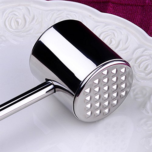 MagiDeal Edelstahl Küche Fleischklopfer Schnitzelklopfer Silber - 7
