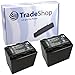 Produktbild 2x Trade-Shop Premium Kamera Li-Ion Akku 3,6V / 3,7V mit Infochip ersetzt VW-VBK-180GK VW-VBK-180K VW-VBK-180E VW-VBK-180PP VW-VBK-360 VW-VBK-360-K VW-VBK-360GK für Panasonic HDC SD40 SD60 SD66 SD80 SD90 SD99