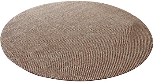 XIAOLIN Carpets Rugs Area Rugs Hand-stitched Round Sisal Carpet Simple Living Room Dining Table, Hemp Mats Super soft carpet ( Color : Non-woven bottom , Size : 120cm )