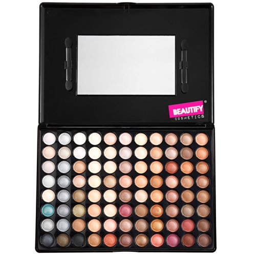 Beautify – 88 Hautfarben/Neutral Lidschatten Palette Make-Up Set Kit - 6