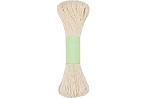 FREEBLOSS Hilo Sashiko de 100 m, 100 % cordón de algodón, para coser a mano, 6 hebras, hilo de coser grueso para accesorios de bordado