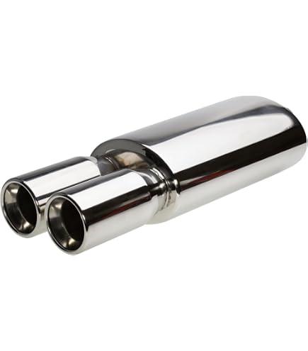 Terminale Scarico Novus 2x76mm Marmitta Sportiva Opel Corsa C