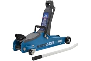 SEALEY Trolley Jack 2 Tonne Low Profile Short Chassis - Blue