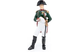 Papo Figurka - Napoleon Bonaparte, cesarz historyczny, zabawka dla dzieci od 3 lat - Zanurzenie się w historii Francji i przebudzenie do epoki napoleońskiej