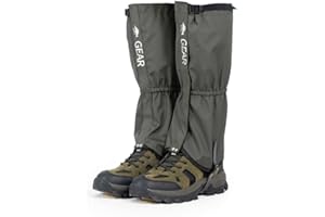 Hixingo Polainas Impermeables Senderismo Mujer Hombre, Trekking Ligera Polainas De Nieve para Piernas a Prueba de Viento Nieve Lluvia para Montaña Caza Esquí