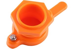 HILITAND Honey Gate Valve Plastic Honey Extractor Honey Gate Valve Beekeeping Extractor Bottling Tool Honey Tap Beekeeper Equipment(Orange)