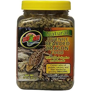 Zoo Med Natural Juvenile Bearded Dragon Food 283g, Futterpellets für Bartagamen