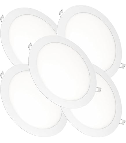LED ATOMANT Lot de 2 Plafonnier LED Surface Rond 220mm, 20W. Couleur