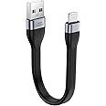 CableCreation Short USB to Lightning Cable 0.15m [MFi Certified] iPhone Charger Cable Short for iPhone 14/14 Pro 13/13 Pro/12/12 Pro/11/ X/XR AirPods Pro