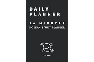 10 minutes planner - Korean Study Planner - 120 days - daily planner - A5 size: Get better results and save more time