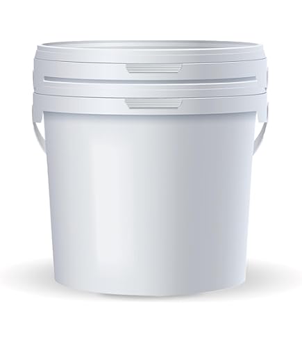 Secchio In Plastica Per Alimenti Con Coperchio Trasparente - 25 Litri, Impilabile, PP Certificato BRC - Ideale Per Farina, Acqua, Mangimi E Prodotti Chimici - copertina