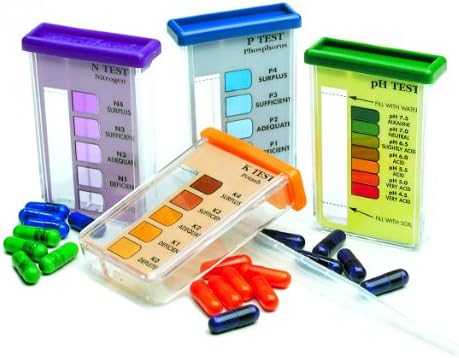 Selfcontrol / LU 1601 D 40 / Garden Test Maxi / Soil Test / 40 tests, 10 of each: pH and NPK (NPK= Nitrogen, Phosphorus, Potash)