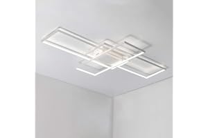 Wandun Lámpara LED de Techo, Moderna Luz de Techo de diseño cuadrado Iluminación de techo de interior Adecuado para Lampara de salon Hotel Contador Oficina Hall Acrílico Plafón de techo