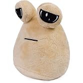 Original Toy Plush Teddy Bear Poe, Brown Bear, Refillable Pou, Alien Plush Toy, My Pet (Coffee)