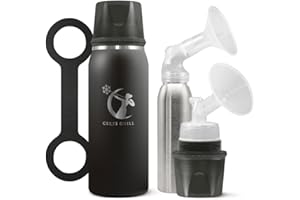 Breastmilk Chiller Reusable Storage Container by CERES CHILL | Keeps Milk Safe for up to 20 Hours | Connects w/Major Pumps (1 Chiller, 0 Dark 30)