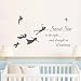 Peter Pan Silhouette Wall Decal Quote Second Star To The Right And Straight On Till Morning- Children Flying Silhouette Nursery Playroom(White, 33"h x58"w)