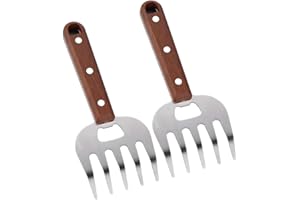 ARFUKA 2 Stück Pulled Pork Krallen BBQ Fleischkrallen Meat Claws Chicken Shredder zum Zerkleinern von Pork, Huhn, Rindfleisch - Spülmaschinenfest - Grillzubehör Männer Geschenk