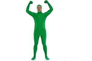 Fancysky Helkroppsdräkt för kvinnor och män, unisex, greenscreen-kostym, Slenderman-bodysuit, halloween, karneval, maskerad