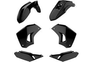 POLISPORT 90858 - Polisport Enduro Plastic Replica Kit for those looking for OEM Quality for Kawasaki Motorcycles in Black