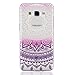 Produktbild KSHOP Taschen Samsung Galaxy G530 Hülle TPU Silikon Case Schutzhülle durchsichtig transparent Ultra dünn kratzfeste Anti-Fingerprint - Indien Deep Purple Mandala