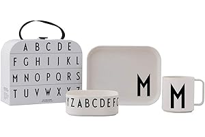 Design Letters Eat & Learn Tritan Suitcase | Kinder Trinkbecher & Trinklernbecher | Kinderteller, Kinderschale | Tritan Geschirr | Geschenke für Schulanfang