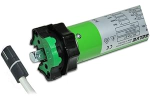 SMAROTECH - MADE IN GERMANY smarotech® Rollladen-Nachrüstset: Rohrmotor Selve SEL Plus 2/7 inkl. 4-Kant-Stahl-Stift mit 12mm Kopf, Anschlusskabel und SW 60 Adapter. (SEL Plus 2/7 ohne Lager, SecuBlock)